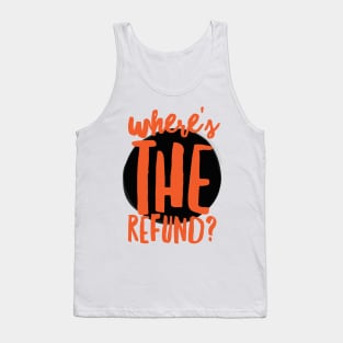 Funny Where's The Refund Joe Burrow Tank Top